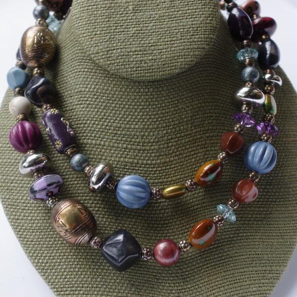 Cookie Lee Jewelry - Necklace marked "cookie lee". 34 inches long witho